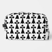 Ermine Pattern, mittelalterliches Muster, Schwarz  Waschbeutel (Vorderseite)
