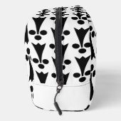 Ermine Pattern, mittelalterliches Muster, Schwarz  Waschbeutel (Rechts)