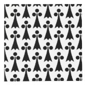 Ermine Pattern, mittelalterliches Muster, Schwarz  Würfel (Vorderseite)