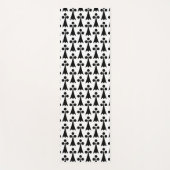 Ermine Pattern, mittelalterliches Muster, Schwarz  Yogamatte (Vorderseite)