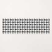 Ermine Pattern, mittelalterliches Muster, Schwarz  Yogamatte (Vorderseite (Horizontal))