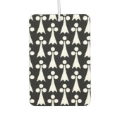 Ermine Pattern, mittelalterliches Muster, weiß auf Autolufterfrischer (Vorderseite)