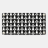 Ermine Pattern, mittelalterliches Muster, weiß auf Banner (Horizontal)