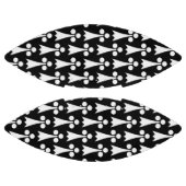 Ermine Pattern, mittelalterliches Muster, weiß auf Football (Paneele)