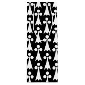 Ermine Pattern, mittelalterliches Muster, weiß auf Geschenktüte Für Weinflaschen (Vorderseite)