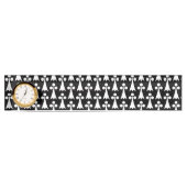Ermine Pattern, mittelalterliches Muster, weiß auf Namensplakette (Vorderseite)