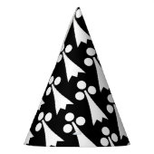 Ermine Pattern, mittelalterliches Muster, weiß auf Partyhütchen (Links)