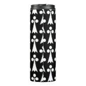Ermine Pattern, mittelalterliches Muster, weiß auf Thermosbecher (Rückseite)