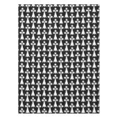 Ermine Pattern, mittelalterliches Muster, weiß auf Tischdecke (Vorderseite)