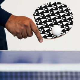 Ermine Pattern, mittelalterliches Muster, weiß auf Tischtennis Schläger