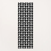 Ermine Pattern, mittelalterliches Muster, weiß auf Yogamatte (Vorderseite)