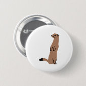 Ermine - Stoat - Weasel Button (Vorne & Hinten)