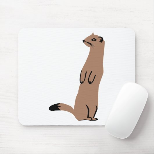 Ermine - Stoat - Weasel Mousepad (Mit Mouse)