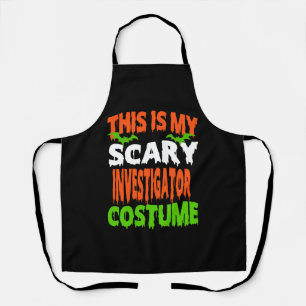 Ermittler - BEÄNGSTIGENDES COSTUME HALLOWEEN SHIRT Schürze