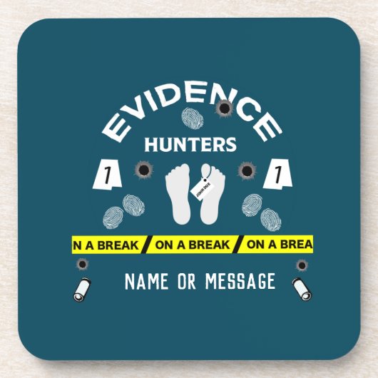 Ermittler für Kriminalwissenschaften Getränkeuntersetzer (Vorderseite)