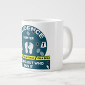 Ermittler für Kriminalwissenschaften Jumbo-Tasse (Vorderseite Rechts)