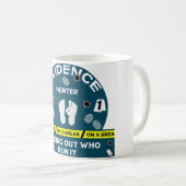 Ermittler für Kriminalwissenschaften Kaffeetasse (VorderseiteRechts)