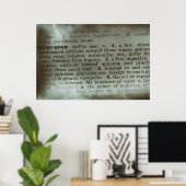 Ermittlung von Bedeutung - Toleranz Poster (Heimbüro)