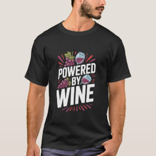 Ermöglicht durch Wein Trauben Gläser Spaß T-Shirt