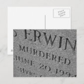 ermordet postkarte (Vorne/Hinten)