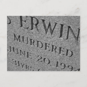 ermordet postkarte