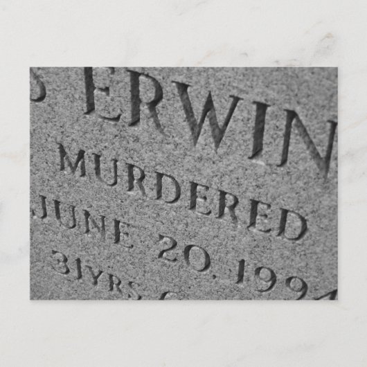 ermordet postkarte (Vorderseite)