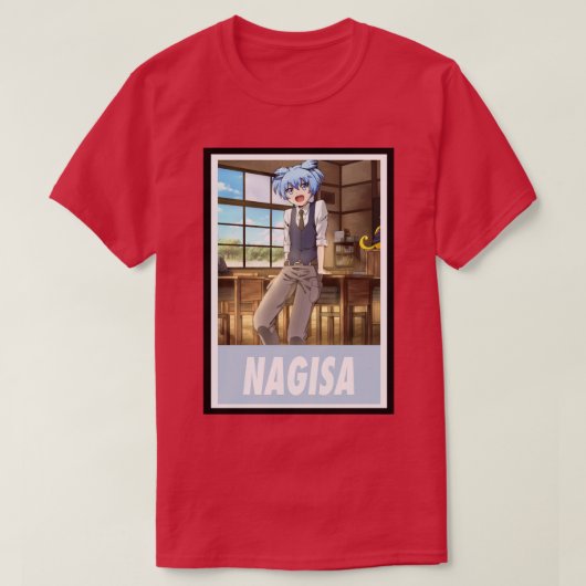 Ermordung im Klassenzimmer Nagisa Shiota Celeb T-Shirt (Design vorne)