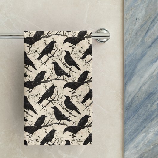 Ermordung von Krähen Badhandtuch Set