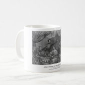 Ermordung von Präsidenten Lincoln Kaffeetasse (Vorderseite Links)