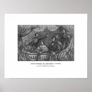 Ermordung von Präsidenten Lincoln Poster