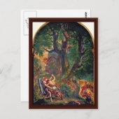 Ermordung von Saint-Sulpice in der Kapelle von Par Postkarte (Vorne/Hinten)