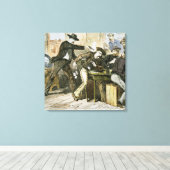 Ermordung von 'Wilden Bill' (W.B. Hickok) durch Ja Leinwanddruck (Insitu (Holzboden))