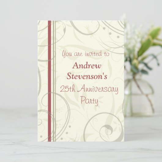 Ermployee Jahrestags-Party Einladungen (Stehend Vorderseite)