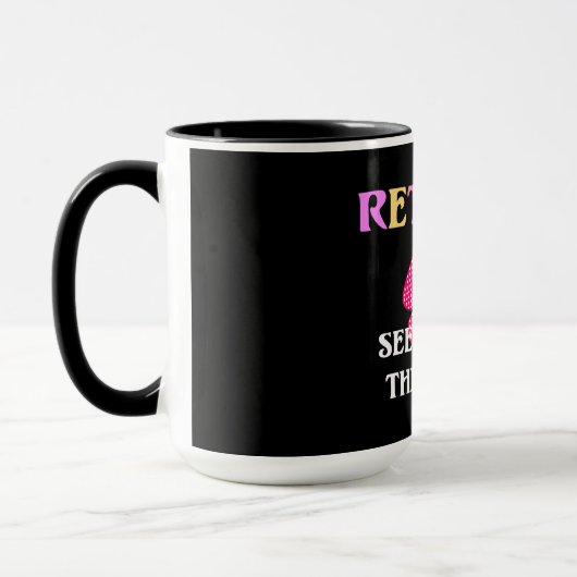 Ermüde...Bis zum Strand, farbenfrohe Flipflops Tasse (Links)