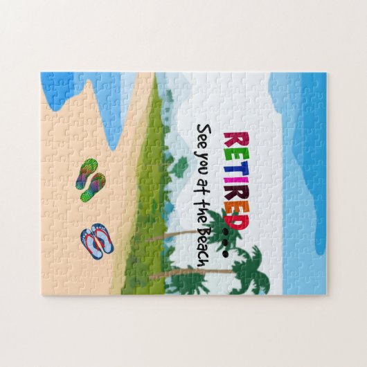 Ermüde...Bis zum Strand! Puzzle (Horizontal)