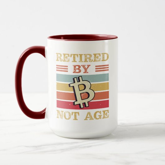 Ermüdet von Bitcoin Not Age Crypto Investment Funn Tasse (Links)