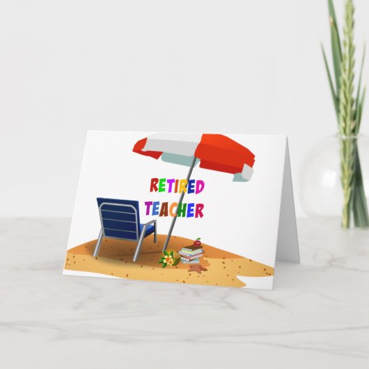 Ermüdete Lehrerin...Zeit zum Entspannen... Karte (Vorderseite)