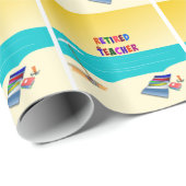 Ermüdeter Lehrer, Spaß in der Sonne Geschenkpapier (Rolleneckpunkt)