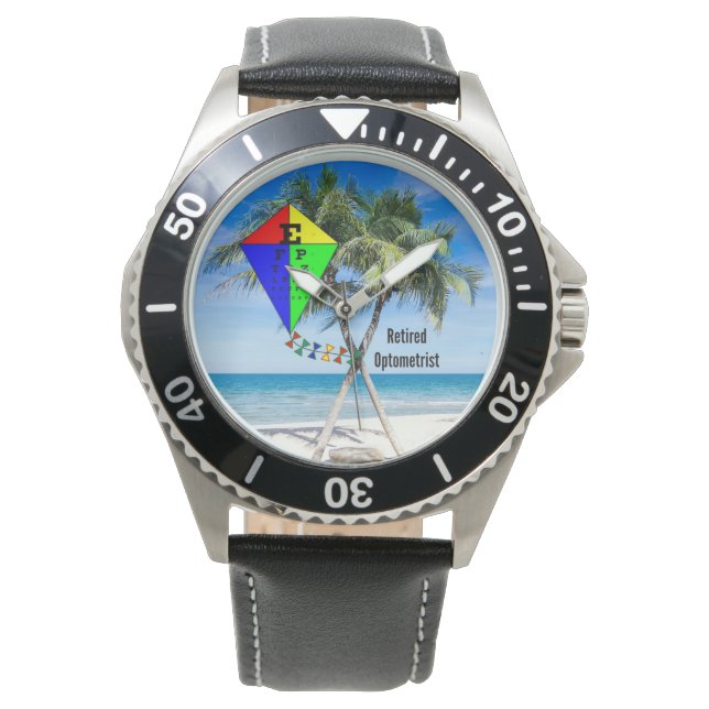 ermüdeter Optometriker, Spaß Armbanduhr (Vorderseite)