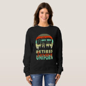 Ermüdeter Sekretär Uniform Rv Camping Retirement Sweatshirt (Vorne ganz)