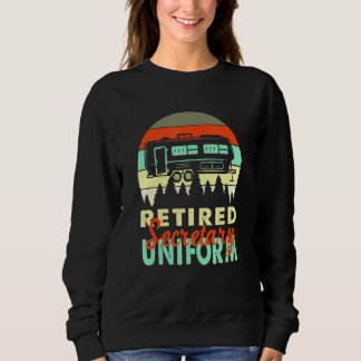 Ermüdeter Sekretär Uniform Rv Camping Retirement Sweatshirt