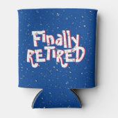 Ermüdeter Text und Wassertropfen können kühler wer Dosenkühler (Vorderseite)