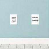 Ermüdung ist vorübergehend, aber Erfolg hält an Bilderwand Sets (Holzboden)