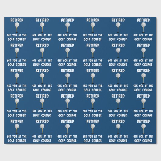 Ermüdung...Sie auf dem Golfplatz Geschenkpapier (Flach)