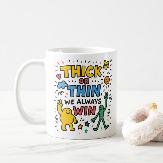 ermutigen kaffeetasse (Mit Donut)
