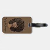 Ermutigen schwarze Frauen, genießen Sie die Reise, Gepäckanhänger (Rückseite horizontal)