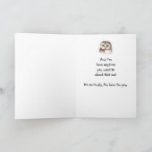 Ermutigen Sie den Spaß der Stressten Niedliche Aug Karte (Innenseite)