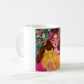 Ermutigen Sie die Magie der Liebe Feline! Kaffeetasse (Vorderseite Links)