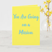 Ermutigen Sie diejenigen, die auf Dienstreisen geh Karte (Gelbe Blume)