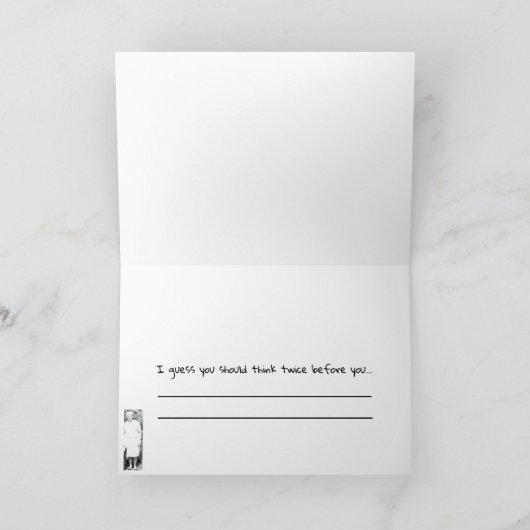 Ermutigen Sie jemanden, der immer im Hüttenhaus is Karte (Innenseite)